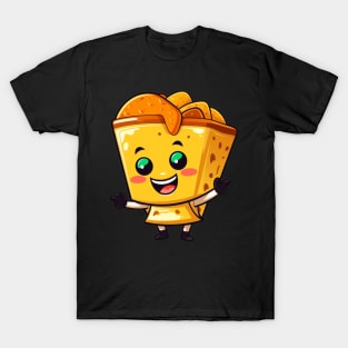 kawaii Taco cehees T-Shirt cute potatofood funny T-Shirt